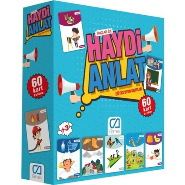 Ca Games Haydi Anlat Eğitici Oyun Kartları 60 Kart ürün görseli 1