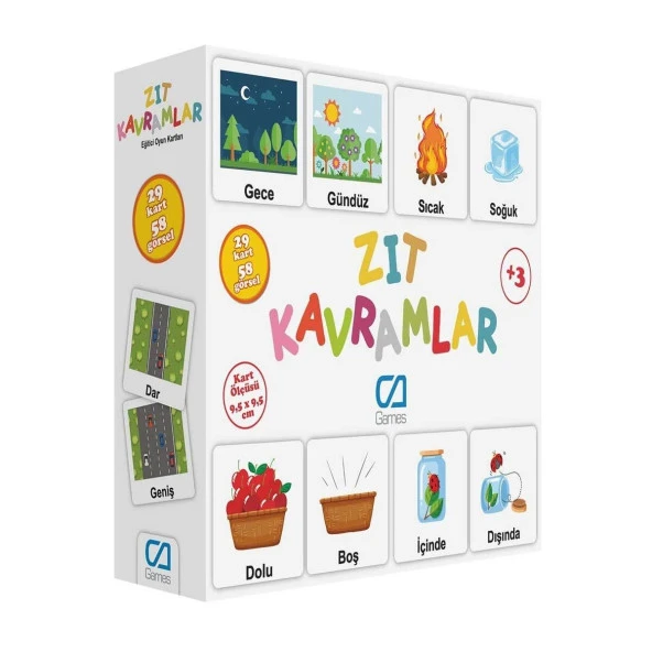 Ca Games Zıt Kavramlar 29 Kart ürün görseli 1