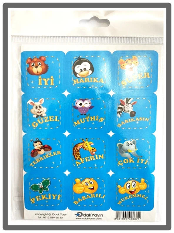 Odak Motivasyon Kartları Çıkartma 12X17Cm 10Lu ürün görseli 1