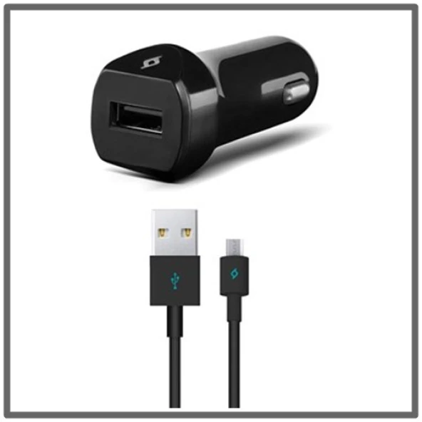 Ttec Araç Şarj Cihazı Micro Usb Kablolu Siyah Scks01S ürün görseli 1