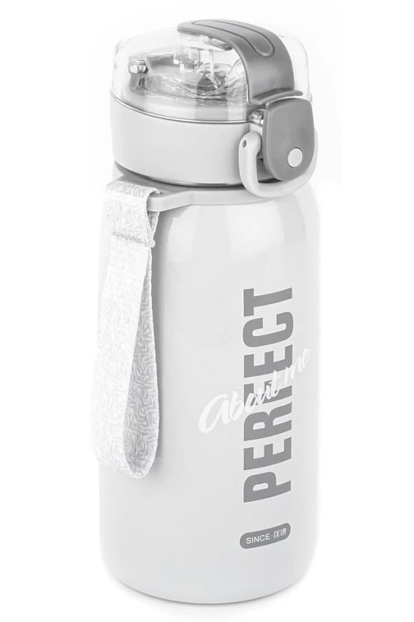 Tantitoni OKADI GRİ PERFECT YAZILI PİPETLİ PASLANMAZ ÇELİK TERMOS 420ML ürün görseli 1
