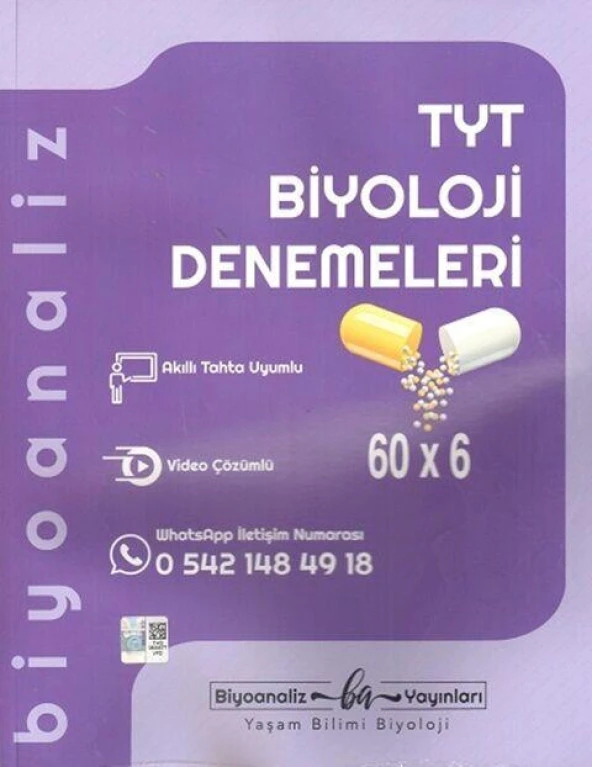 Biyoanaliz Yayınları TYT Biyoloji Denemeleri ürün görseli 1