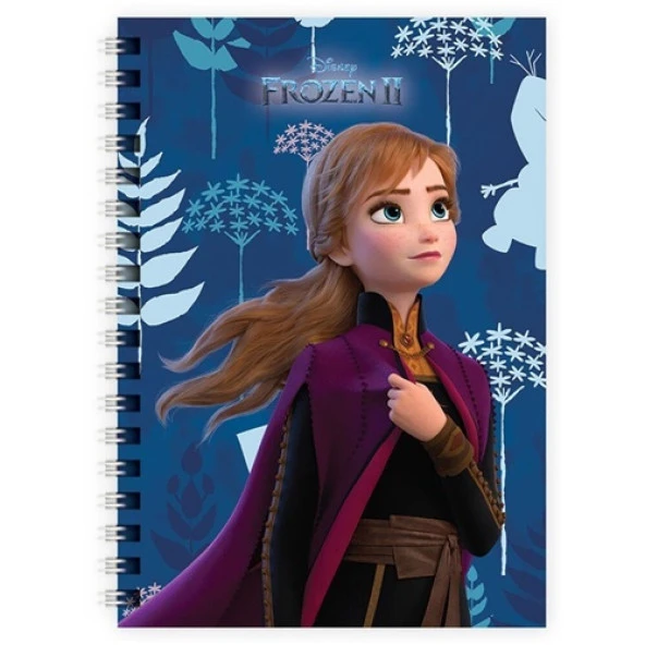 Frozen 80 Yaprak Çizgili A6 Not Defteri Spiralli ürün görseli 1