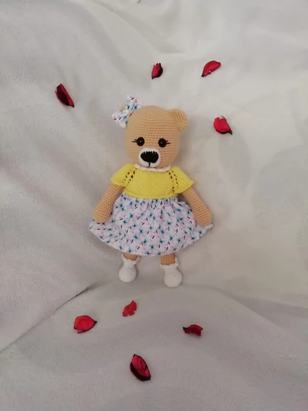 Amaour Ayıcık Amigurumi Organik Oyuncak ürün görseli 1