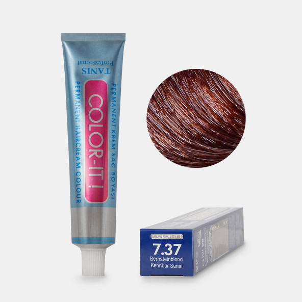 Kalıcı Saç Boyası COLOR-IT 7.37 Kehribar Sarısı ürün görseli 1