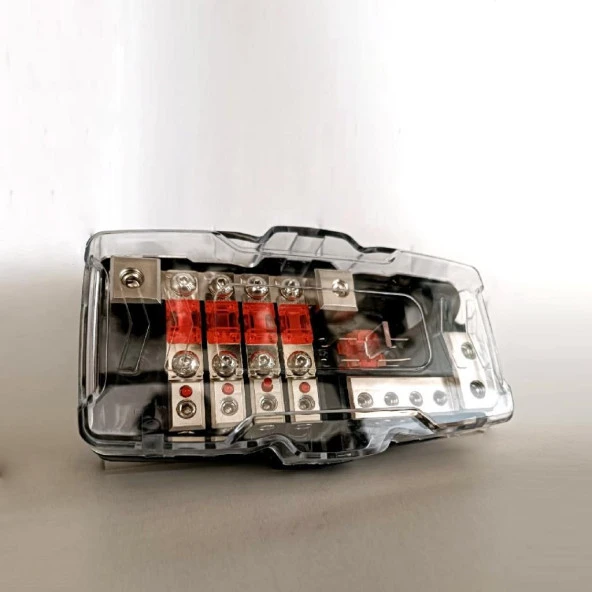 Audiobahn 100A 4lü Blok Dağıtıcı + 2 Yedekli ürün görseli 1