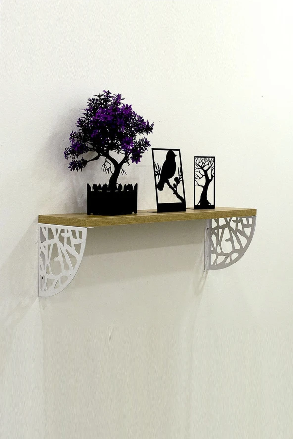 Erva Oval Raf Çatlak Desen 60cm Meşe ürün görseli 1