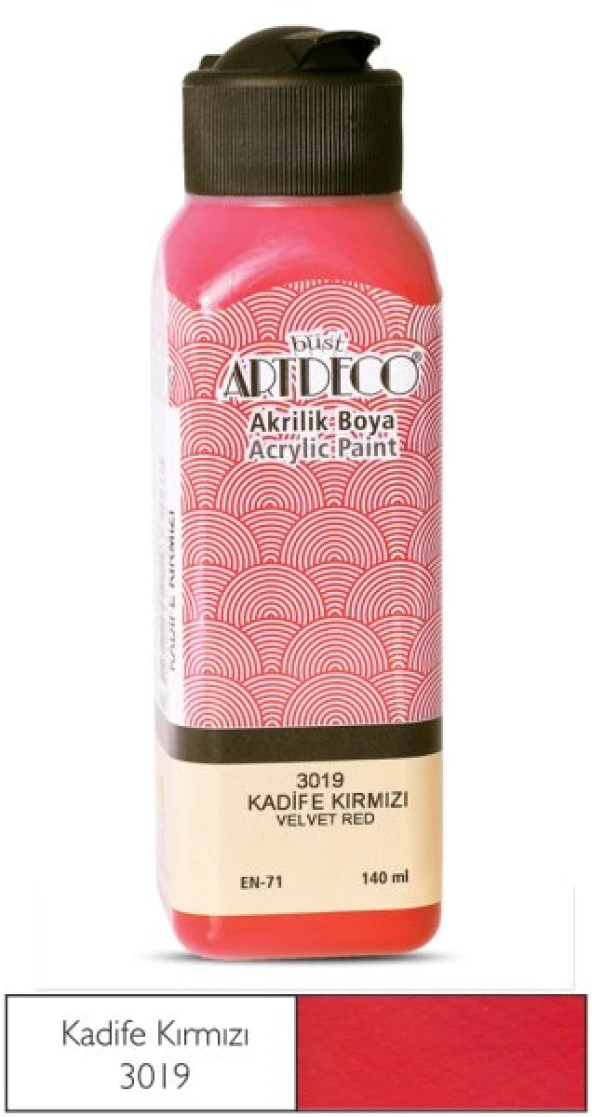 Artdeco Akrilik Boya 140ml Kadife Kırmızı ürün görseli 1