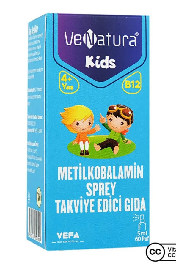 Venatura Kids Metilkobalamin Sprey 5 ml ürün görseli 1