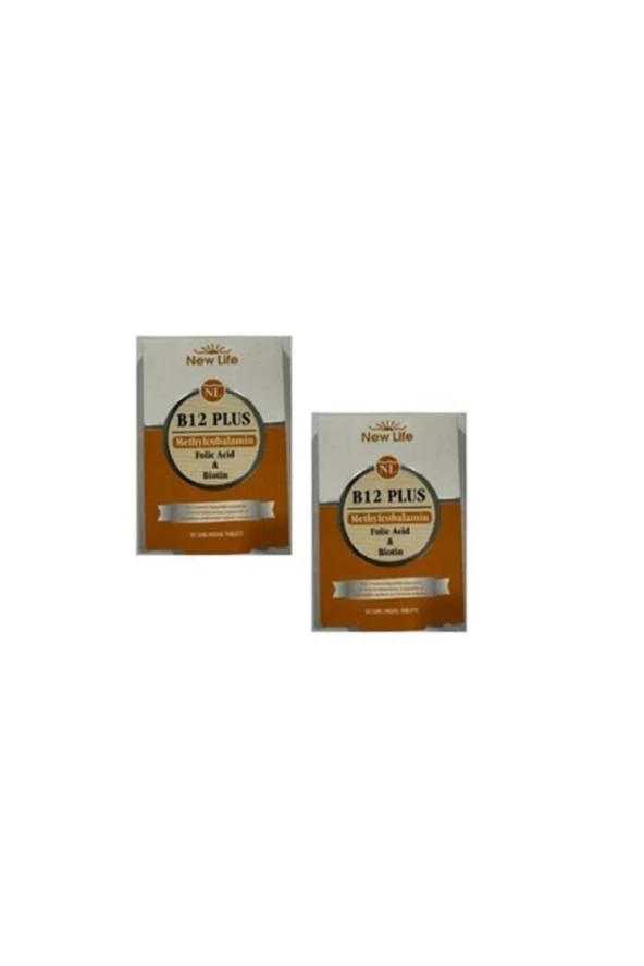 New Life B12 Plus Methylcobalamin 60 Dilaltı Tablet 2 Kutu ürün görseli 1