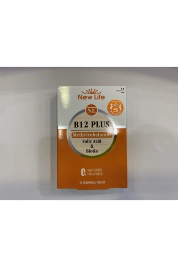 New Life B12 Plus Methylcobalamin 60 Dilaltı Tablet ürün görseli 1