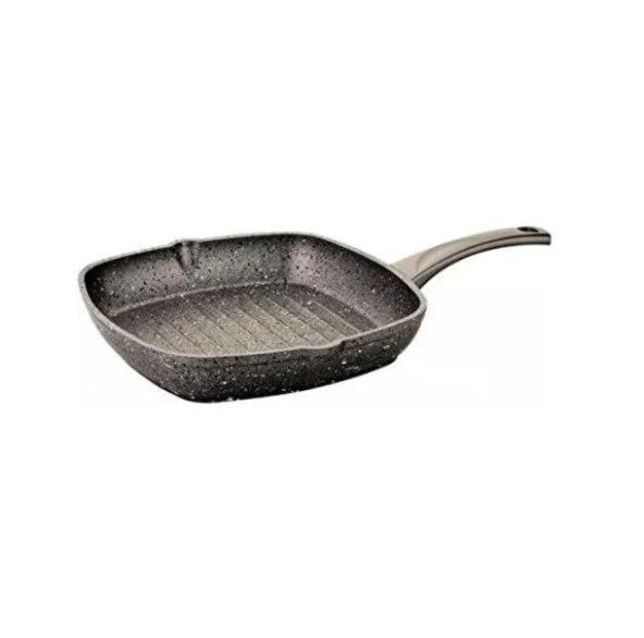 OMS Collection 28X28 cm Granit Grill Tava Gri ürün görseli 1