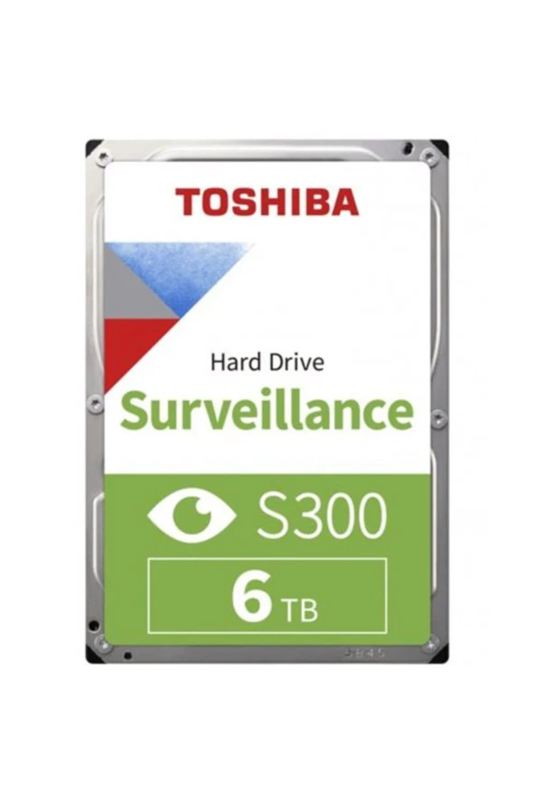 Toshiba 6TB HDWT860UZSVA 3.5 S300 5400RPM 256MB SATA3 Güvenlik 7-24 Harddisk ürün görseli 1