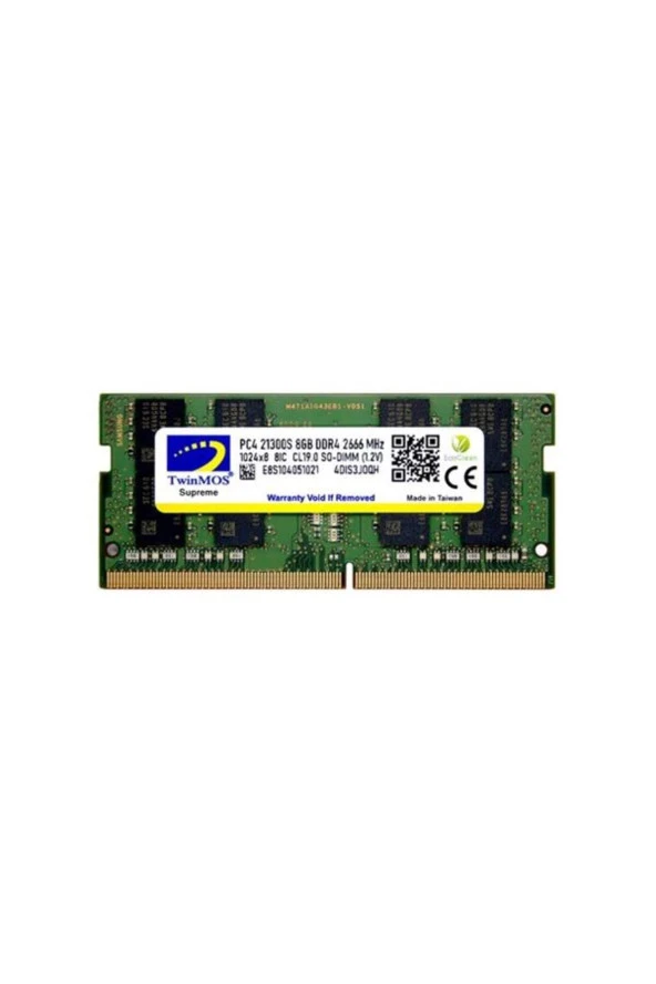 TwinMOS  Mdd48gb2666n Ddr4 8 Gb 2666 Mhz Notebook Ram ürün görseli 1