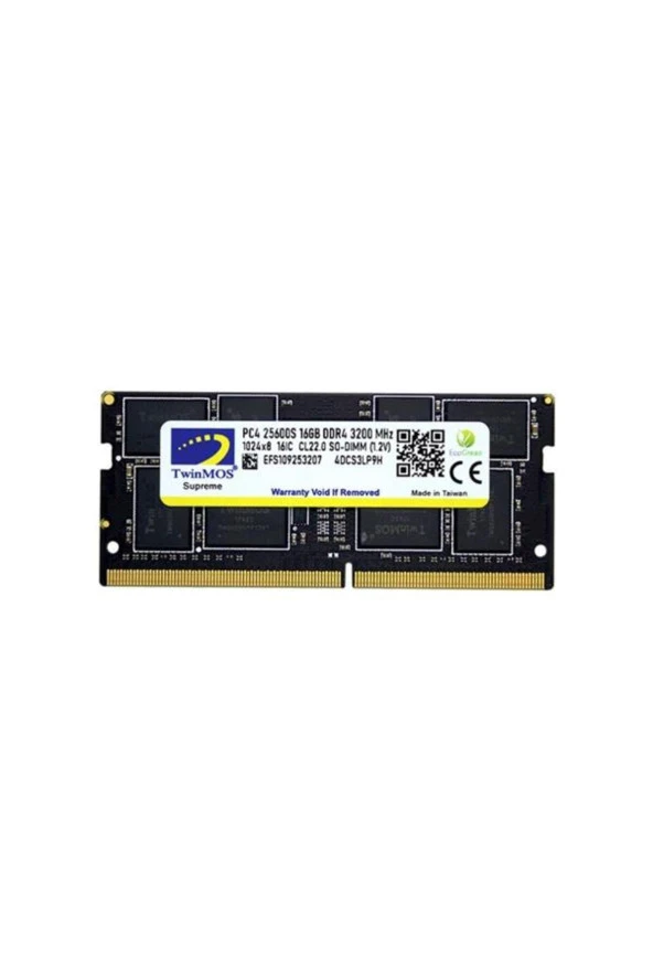 TwinMOS  Mdd416gb3200n Ddr4 16 Gb 3200 Mhz Notebook Ram ürün görseli 1