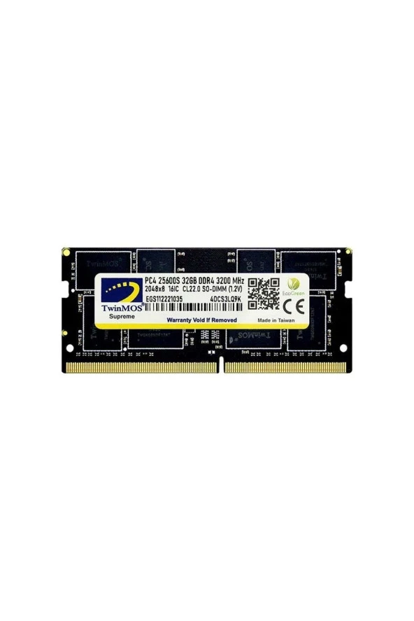 TwinMOS  Mdd432gb3200n 32 Gb Ddr4 3200 Mhz Cl22 Ram ürün görseli 1