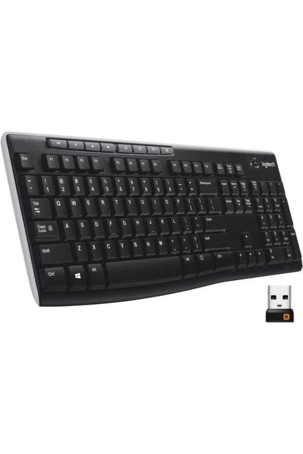 logitech  K270 920-003761 Tam Boyutlu Kablosuz Türkçe Klavye - Siyah ürün görseli 1