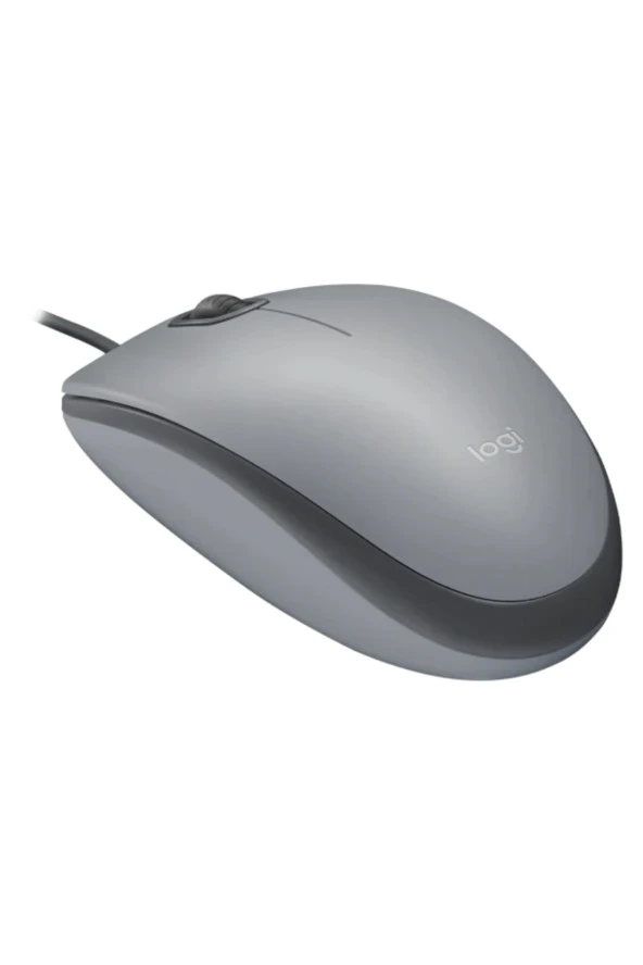 logitech  M110 910-006760 Sessiz Kablolu Gri Mouse - Resim 2