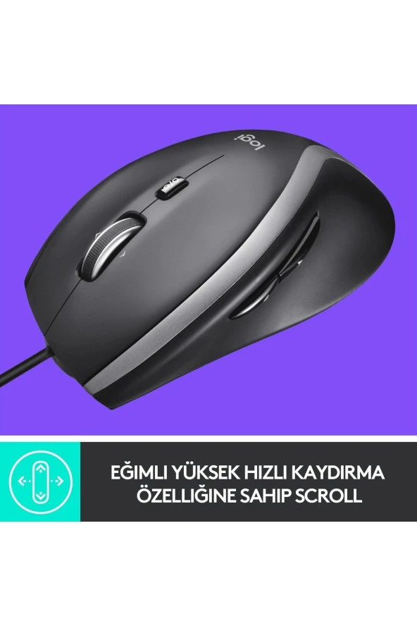 logitech  M500s Gelişmiş Kablolu Mouse Siyah ürün görseli 1