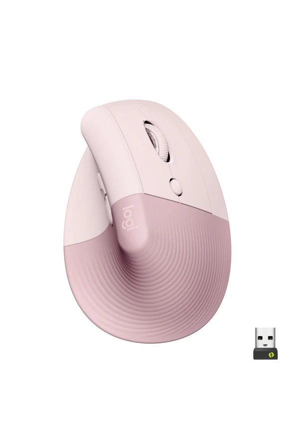 LOGITECH Lift Kablosz Dikey Mouse Pembe 910-006478 - Resim 2