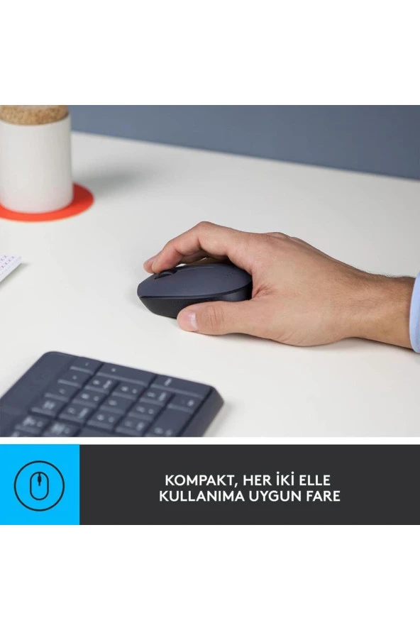 Logitech  Mk235 920-007925 Kablosuz Klavye Mouse Set - Resim 4