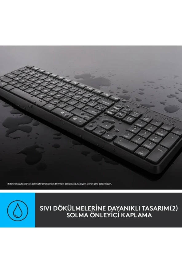 Logitech  Mk235 920-007925 Kablosuz Klavye Mouse Set - Resim 5