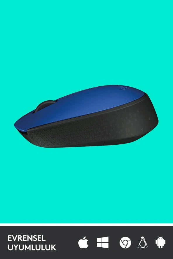 logitech  M171 USB Alıcılı Kablosuz Kompakt Mouse - Mavi - Resim 5