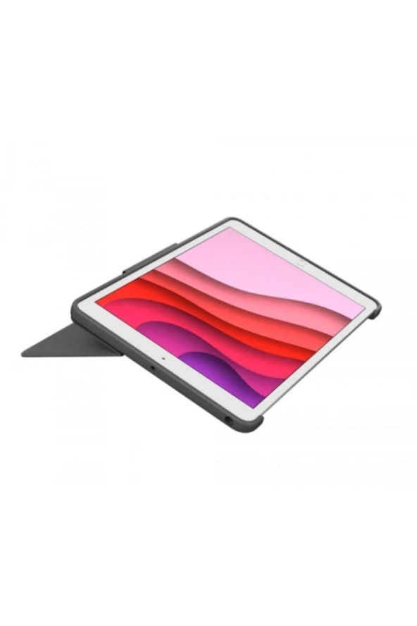 logitech  Combo Touch 920-009995 iPad 10.2 inç 7. ve 8. Nesil ile Uyumlu Çok Yönlü Klavyeli Kılıf - Gri ürün görseli 1