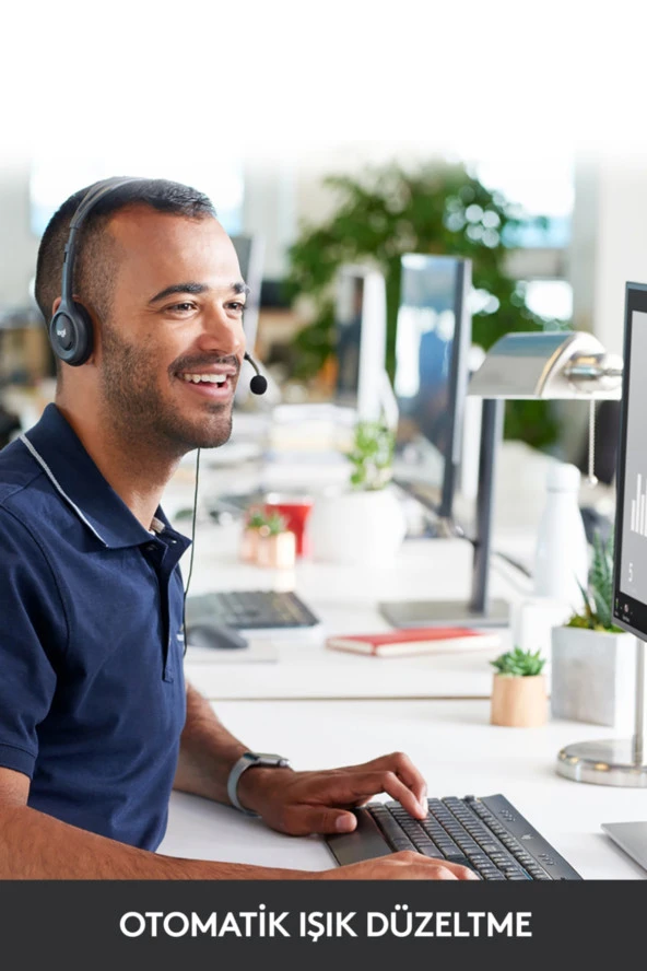 logitech  C270 HD 720p Mikrofonlu Web Kamerası - Siyah - Resim 2