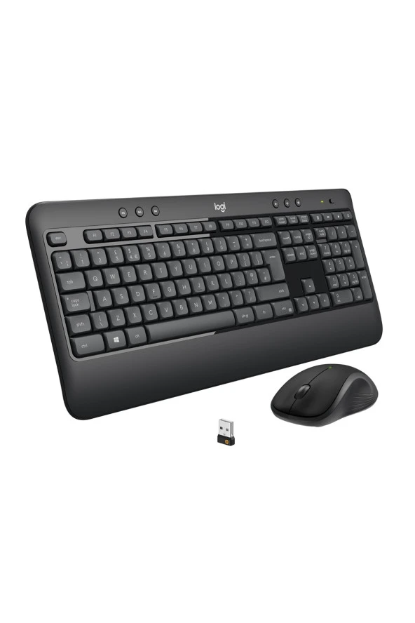 logitech  MK540 ADVANCED Kablosuz Türkçe Klavye Mouse Seti - Siyah - Resim 2