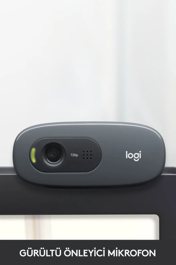 logitech  C270 HD 720p Mikrofonlu Web Kamerası - Siyah - Resim 4