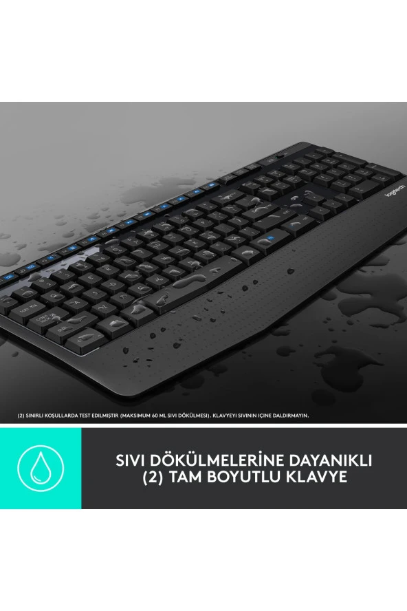 Logitech MK345 920-006514 Kablosuz Klavye Mouse Seti - Resim 5
