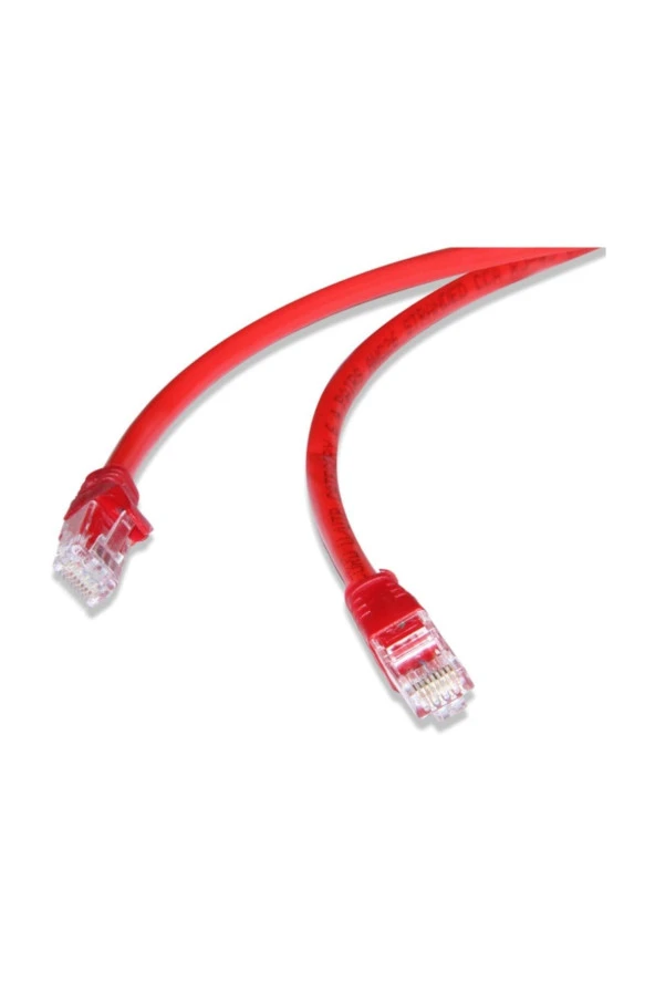 FLAXES  20cm Cat6 (Patch) Network Kablosu Kırmızı FNK-6002K ürün görseli 1