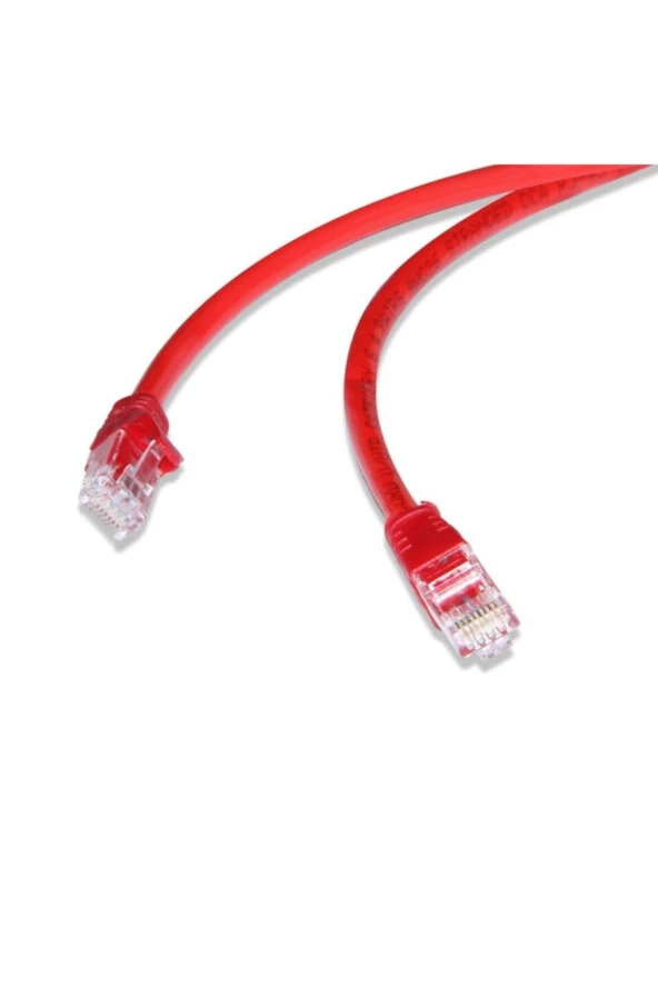FLAXES  FNK-602K 2mt Cat6 Patch Kablo Kırmızı ürün görseli 1