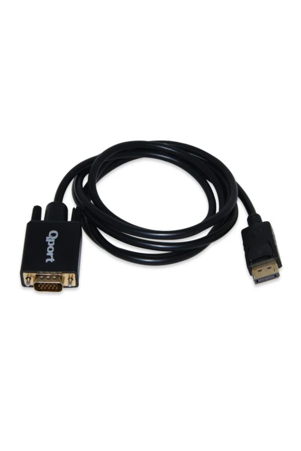 Qport Q-DPV 1.8 m Display Port to VGA Dönüştürücü ürün görseli 1