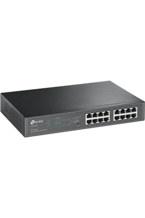TP-LINK TL-SG1016PE 16 Port 10/100/1000 8 Port Poe+ Yonetılebılır Rack Mount Swıtch ürün görseli 1