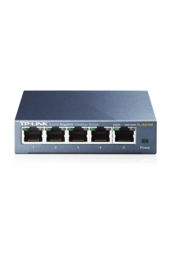 TP-LINK  Tl-sg105 5 Port 10-100-1000 Mbps Switch Çelik Kasa ürün görseli 1
