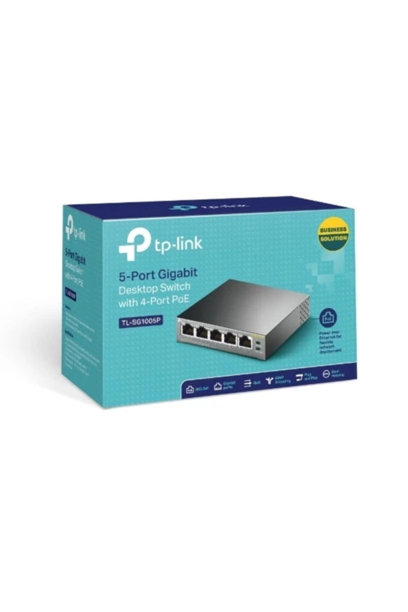 TP-LINK  Tl-sg1005p 5 Port Poe Gigabit Switch - Resim 3