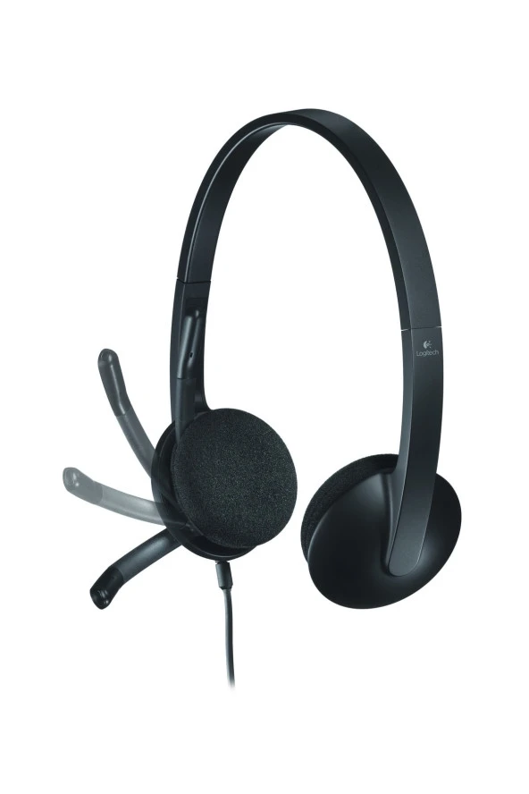 logitech  981-000475 H340 Siyah Usb Mikrofonlu Kulaküstü Kulaklık ürün görseli 1