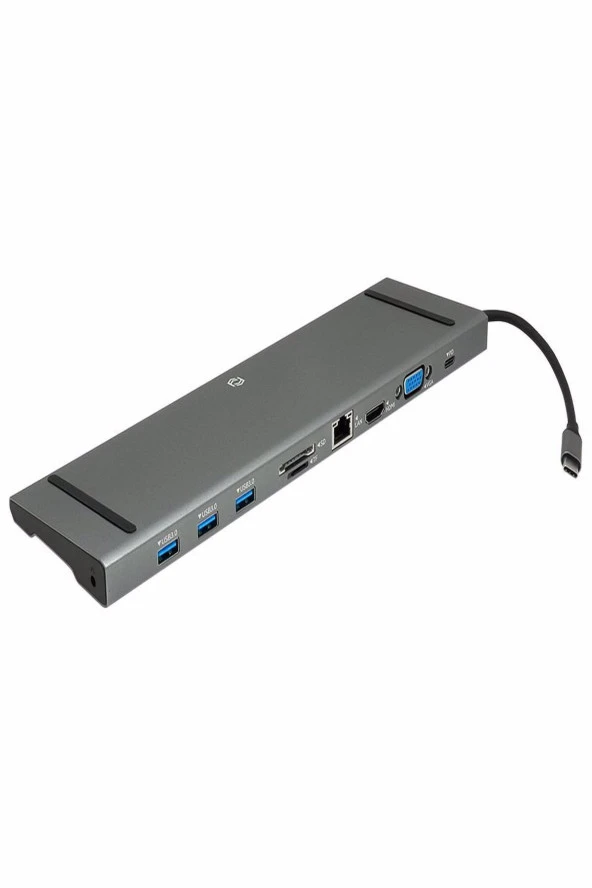 FRISBY  Fa-7720tc Usb Type-C Hub Hdmı + Vga + 3 X Usb 3.0 + Sd/tf + Rj45 + Pd Şarj ürün görseli 1