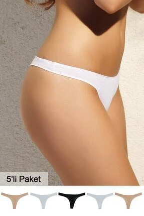 Pierre Cardin Kadın Pamuklu Tanga 5li ürün görseli 1