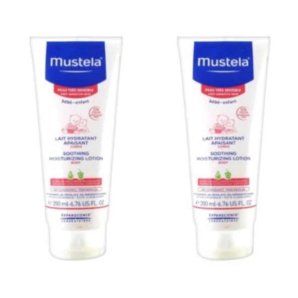 Mustela Soothing Moisturizing Lotion 200 ml 2 Kutu - Çok Hassas Cilt Vücut Losyonu 2 Kutu ürün görseli 1
