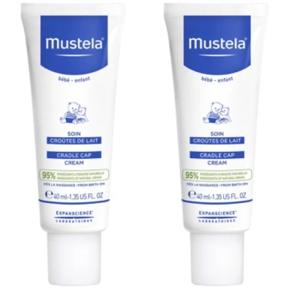 Mustela Cradle Cap Cream 40 ml - Saç Pullanmalarına Karşı Bakım Kremi 2 Kutu ürün görseli 1