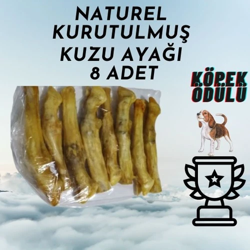 Sevimli Pet Store Kurutulmuş Kuzu Ayak Paça 8 Li Paket ürün görseli 1