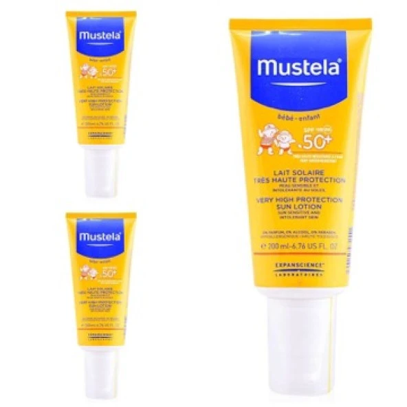 Mustela Very High Protection Sun Lotion Sprey SPF50+ 200 ml 3 Kutu ürün görseli 1