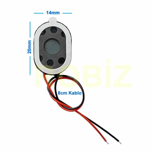 Hoparlör 1W 8ohm 14x20mm 8cm Kablolu  Mini Speaker Ses Müzik Amfi Ürün Müze Otomobil Telefon Sesli Yönlendirme ürün görseli 1
