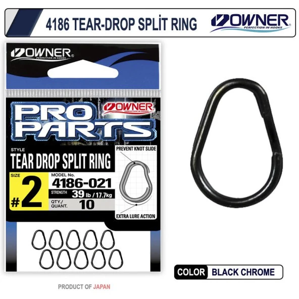 Owner 4186-011 Tear-Drop Split Ring - No 4 ürün görseli 1