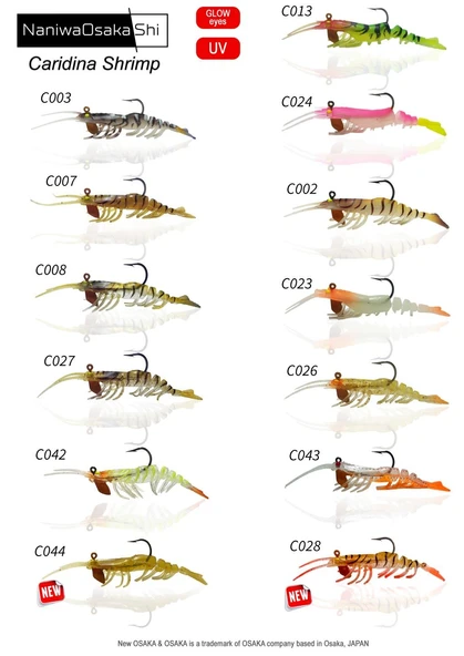 Naniwa Osaka Shi Caridina Silikon Karides 76mm 6,5gr ürün görseli 1