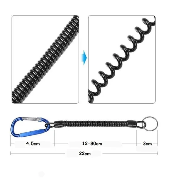 Bauer Yaylı Karabinalı Askı Aksesuar Kordonu - Resim 2
