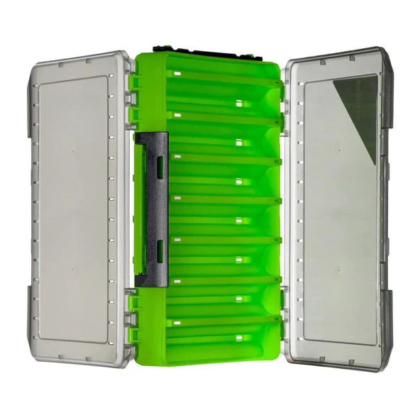 Shufa Lure Box Çift Taraflı Kutu 145mm - Yeşil - Resim 3